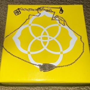 Kendra Scott Chocolate Drusy Arrowhead Necklace